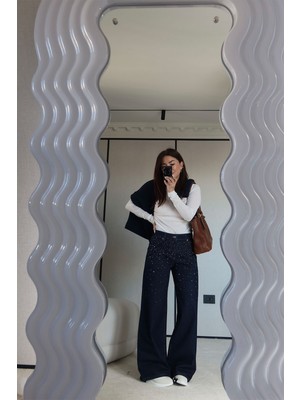 Özge Özgenç Taşları Renkli Palazzo Jean