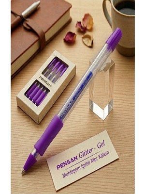Artlantis Simli Jel Kalem 1.0mm 1 Adet Uç Akıcı Yazım Pensan Simli Jel Kalem Tükenmez Simli Kalem Simli Pilot Kalem Canlı Renkler