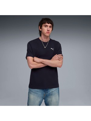 Puma Erkek Siyah Puma Wardrobe Ess Tee Siyah Erkek T-Shirt