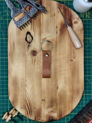 Balthazar Workshop Fia El Yapımı Crazy Hakiki Deri Anahtarlık