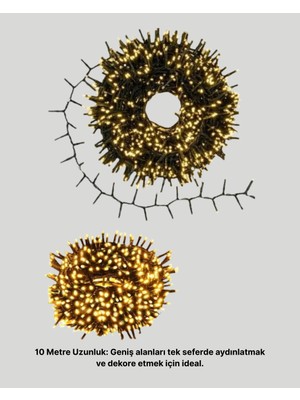Oska Global Animasyonlu LED Işıklı 10 Metre Uzaktan Kumandalı Dekoratif Işık - Lisinya