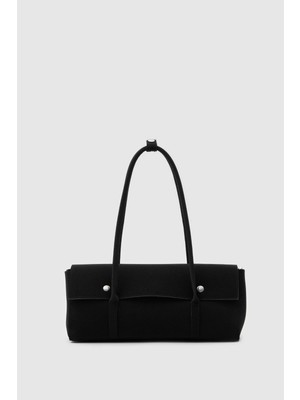 Shule Bags Mari Vintage Baget Çanta Siyah