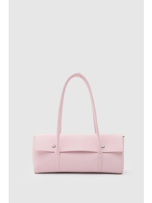 Shule Bags Mari Vintage Baget Çanta Pudra Pembe