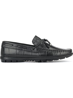 Ziya, Erkek Hakiki Deri Loafer 161423Z42 Siyah