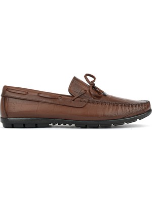 Ziya, Erkek Hakiki Deri Loafer 161423Z42 Taba