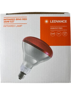 Osram Ledvance 250W Infrared Ampul BR40 E27 Isıtıcılı Lamba Kırmızı Işık (4 Adet)