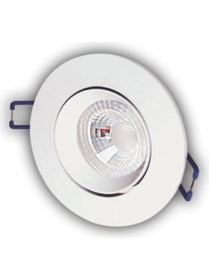 5 Adet Cata Ct 5256 Safir Beyaz Kasa 8W Sıva Altı LED Spot Gün Işığı 3200K