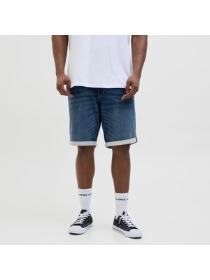 Jack & Jones Büyük Beden Normal Kesim Denim Sort - Rick