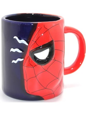 MiraLive 3D Spiderman Tasarımlı Porselen Kupa Bardak