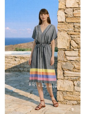 İrya Serene Uzun Plaj Elbisesi - Siyah