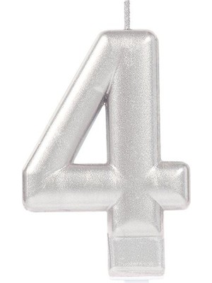 Oska Global 4 Rakamı Mum Gümüş Renk