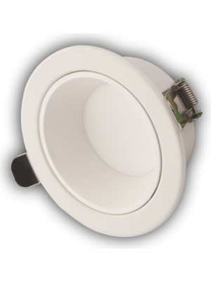 5 Adet Cata Ct 5260 Başak Beyaz Kasa 8W Sıva Altı LED Spot 3 Renk