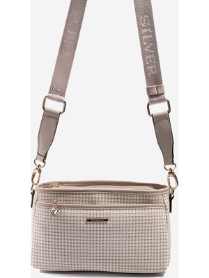 Silver & Polo Silver Polo    SP1184-M204 Sılver Polo SP1184 Kadın Çapraz Çanta Kum-Kum Beji