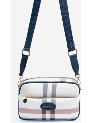 Silver & Polo Silver Polo  Kadın  SP1267-MK3 Sılver Polo Çapraz Çanta Beyaz-Lacivert