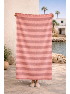 İrya Ege %100 Pamuk Peştemal Mercan 90x170