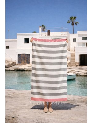 İrya Elena %100 Pamuk Peştemal Pembe 90x170
