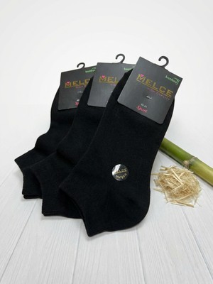 Melce Çorap Erkek Bambu Dikişsiz 3’lü Patik Çorap - Konfor Serisi (40-44)