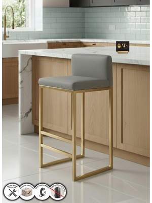 Ats Dekor Barvia Back , Bar & Mutfak Sandalyesi , Metal Ayaklı