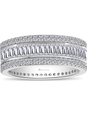 Makdis Pırlanta 1.85 Karat Baget Tamtur Pırlanta Yüzük