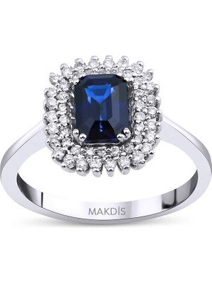 Makdis Pırlanta 1.60 Karat Safir Pırlanta Yüzük