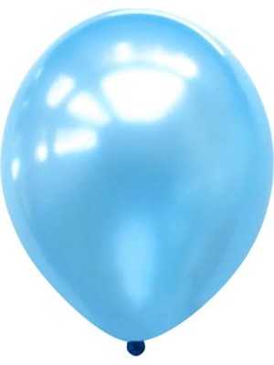 Balonevi Açık Mavi Metalik Balon 10'lu 12"