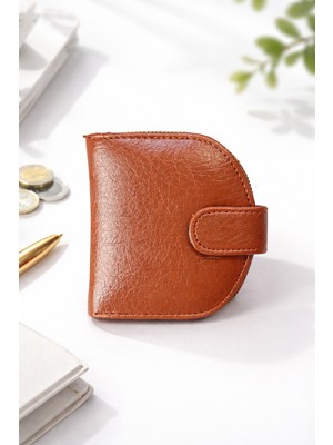 Uccello Kadın Siyah Fermuarlı Mini Cüzdan Kartlık Bozuk Para Bölmeli Şık Tasarım