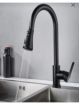 ESHOME Flora Floke Bataryası Sipiralli Siyah Eviye Bataryası