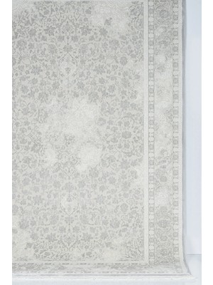 Estiva Home Açık Gri Modern Bambu Halı – Kaymaz Tabanlı, Antialerjik Salon & Oturma Odası Halısı (4m² / 6m²)