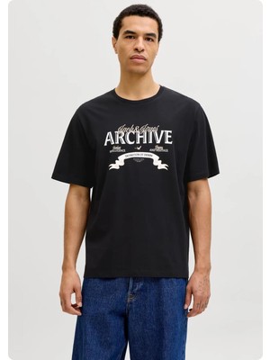 Jack & Jones Jack&jones 12290417 Jjedover Denım Tee 0 Yaka Kısa Kol Tsh