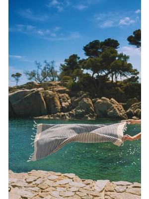 İrya Side %100 Pamuk Peştemal Füme 90x170