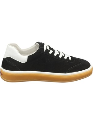 Kadın Günlük Sneaker Ayakkabı Hakiki Nubuk Deri Hafif Bağcıklı Rahat Spor Ayakkabı Palmiye 1060Z