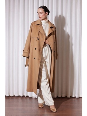 Missemramiss Rose Astar Detaylı Trençkot 5343 Camel