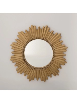 Selim Armanda Yuvarlak Ayna Altın