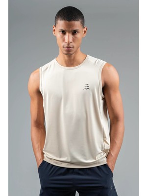 Maraton Regular Erkek Bisiklet Yaka  Kil Rengi Atlet