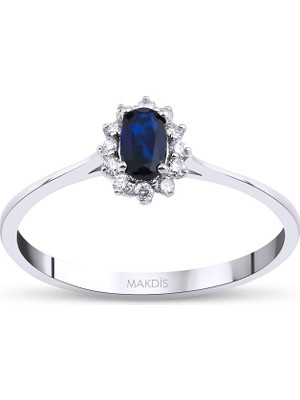 Makdis Pırlanta 0.40 Karat Safir Pırlanta Yüzük