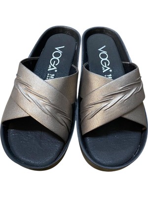 Güven Kundura Kadın Düz Kalın Taban Çapraz Yazlık Terlik