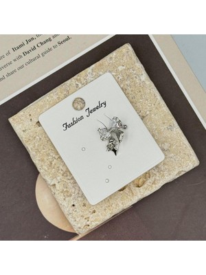 Ca Shopping Kurdele Taşlı Çelik Kıkırdak Küpe