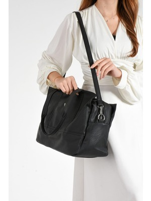 Miami Polo Clup Kadın Omuz Çantası – Çok Bölmeli Salaş Yumuşak Deri Günlük Kullanım Çanta