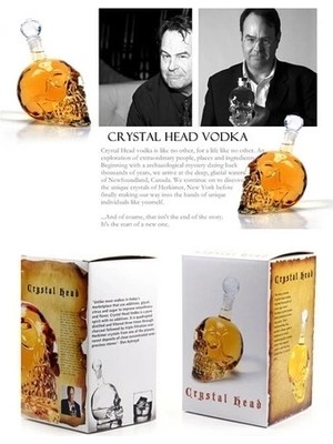 Oska Global 1000 ml Crystal Head Kuru Kafa Içki Şişesi