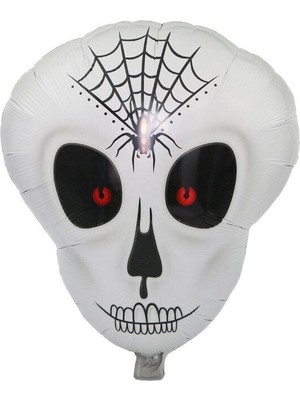 MiraLive Örümcek Ağ Desenli Iskelet Folyo Balon