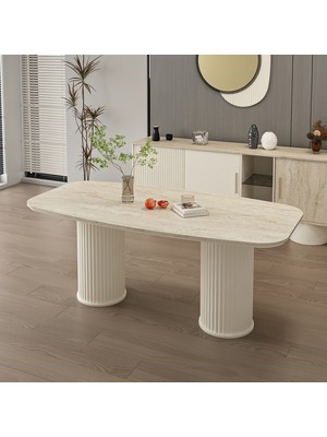 Minar Valento Yemek Masası-Aytaşı-Traverten