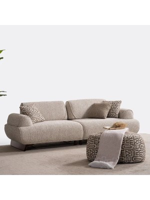 Eymense Rante Sırt Mekanizmalı Üçlü Koltuk Kanepe