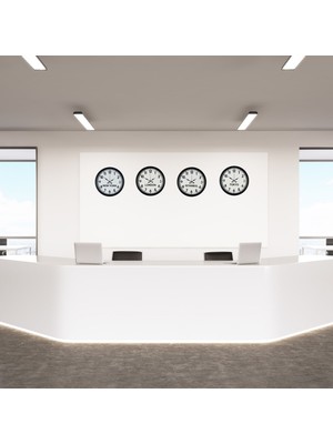 İlk El Grup Ieg™ Blackline 4’lü 36 cm Dünya Saati Seti