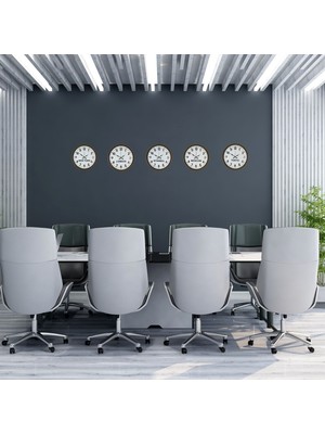 İlk El Grup Ieg™ Kahverengi 5’li Dünya Saat Seti 36 cm Klasik Tasarım