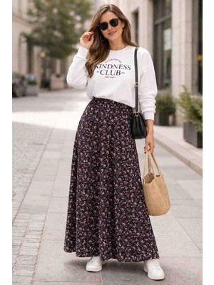 Bizim Terzi DSNM 8 Parçalı Bel Lastikli Etek