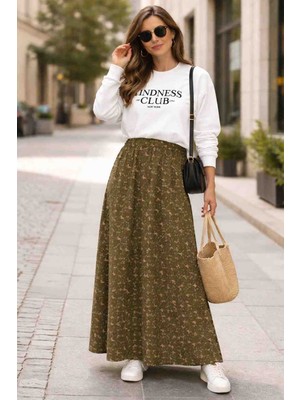 Bizim Terzi DSNM 8 Parçalı Bel Lastikli Etek