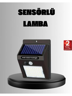 MiraLive Solar LED Bahçe Aydınlatma – Hareket Sensörlü, Güneş Paneliyle Şarj Olan, IP65 Dayanıklı