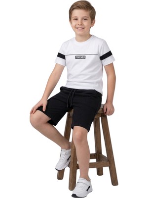 Crassi Erkek Çocuk Şortlu Takım Baskılı