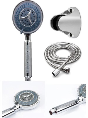 Oska Global Fonksiyonlu Duş Başlığı Seti Başlık, Hortum ve Mafsal Seti