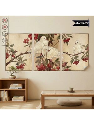 Akıllı Kağıt Statik Tutunma Özellikli Tablo - Poster Hayvan (Model- 27)